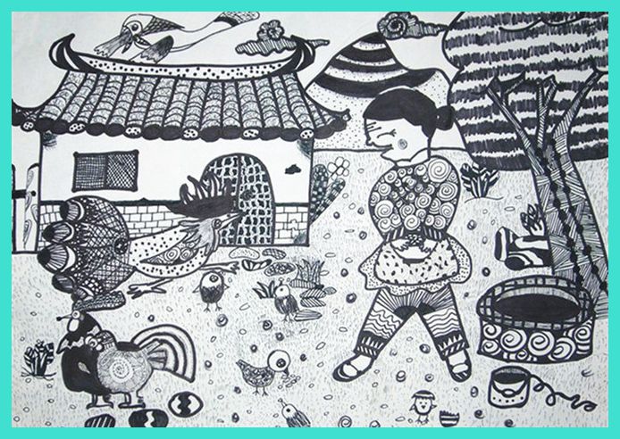美术班学员“线描”作品